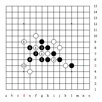 五子棋技巧图解「1」