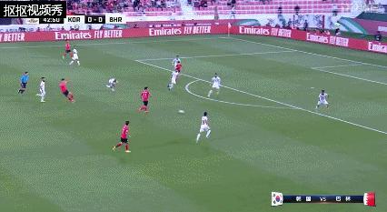 GIF-孙兴慜策动进球！黄喜灿收获亚洲杯首球，韩国1-0领先巴林