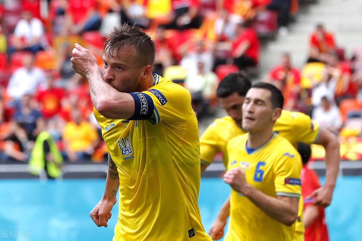 欧洲杯-乌克兰2-1北马其顿 亚尔莫连科传射建功