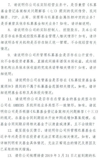 中基协再发私募限期自查通知，涉19大要点