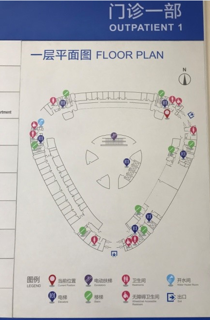 天坛医院新院区平面图图片