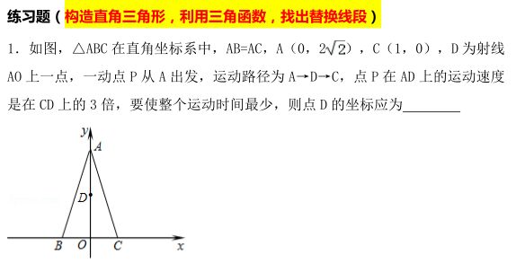 「数学小专题」最值问题——胡不归问题