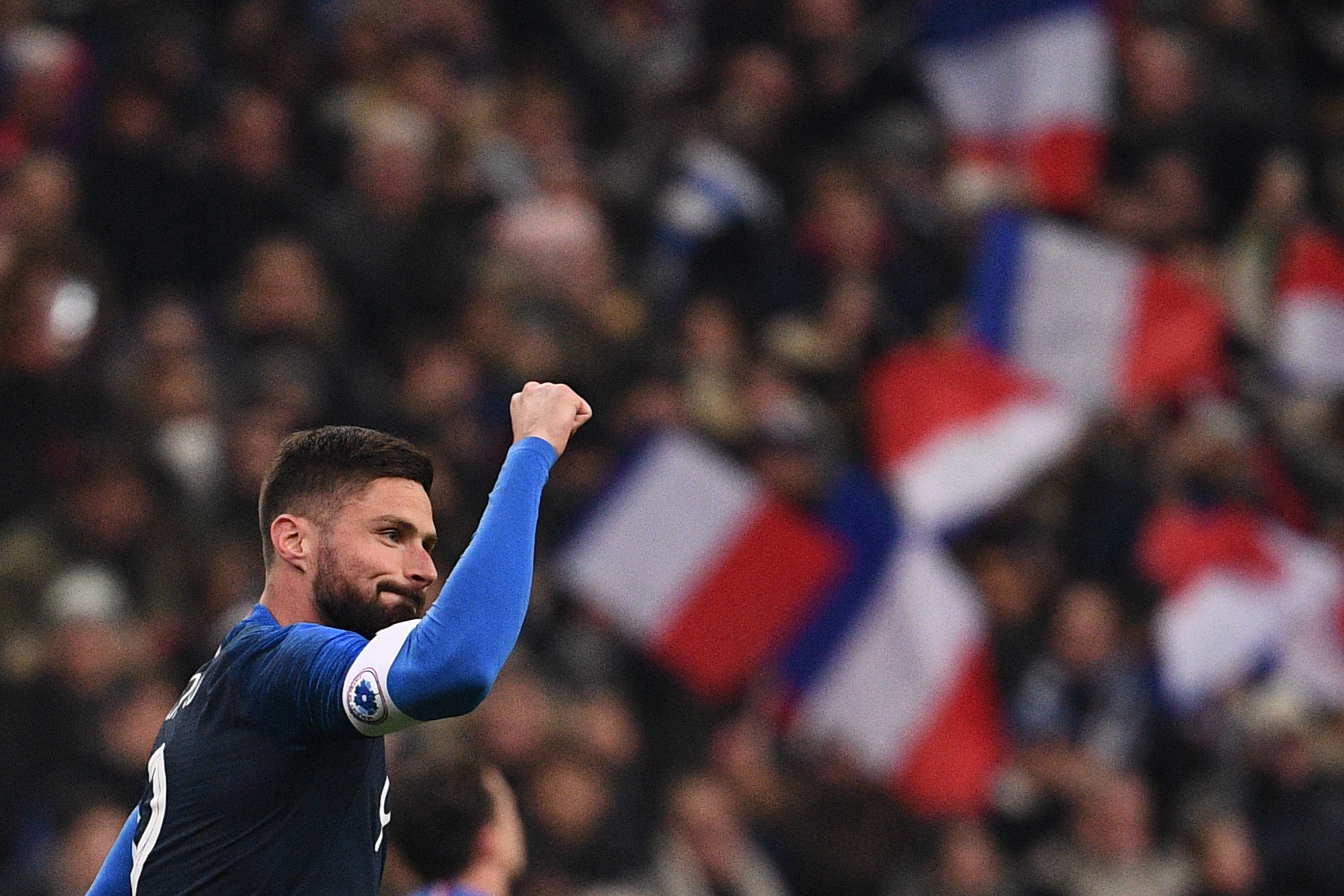 足球——友谊赛：法国胜乌拉圭