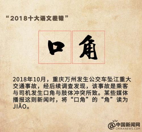 “2018十大语文差错”公布 这些易错字词你读对了吗？