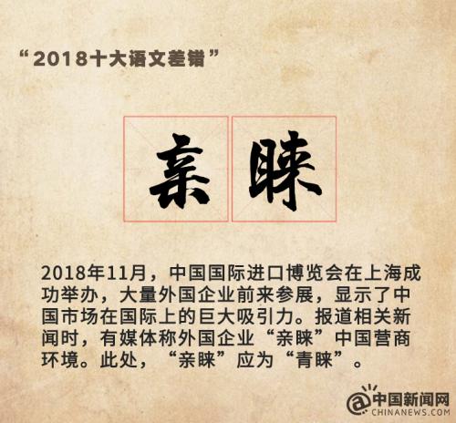 “2018十大语文差错”公布 这些易错字词你读对了吗？