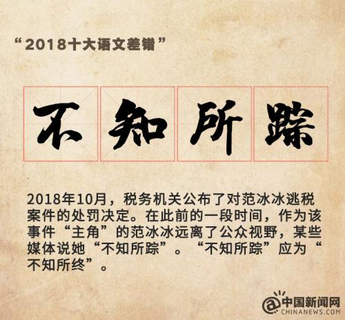 “2018十大语文差错”公布 这些易错字词你读对了吗？