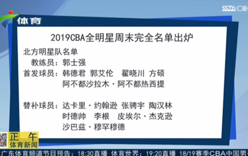 哪里能看cba扣篮大赛(2019CBA全明星赛赛程时间表 附CCTV5体育频道直播地址)