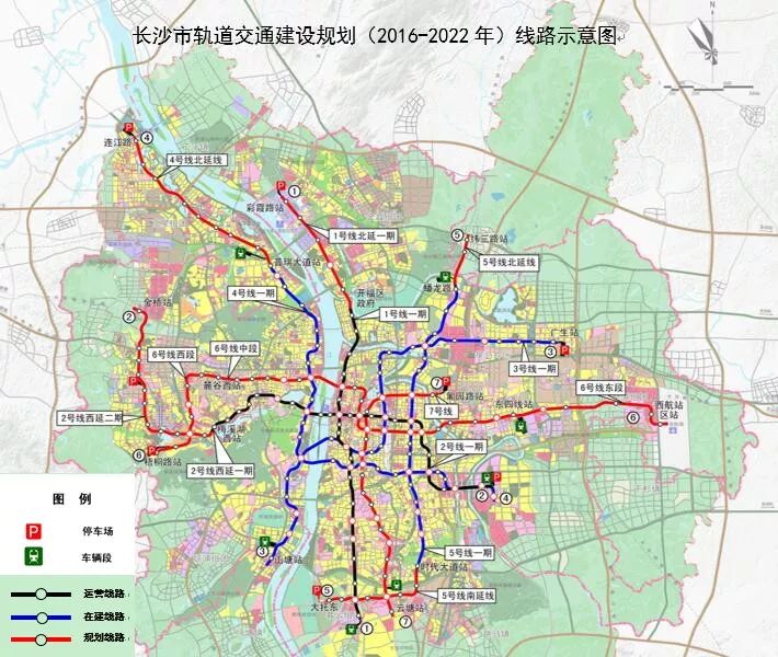 长沙地铁1、2、3、4、5、6、7号线最新消息来了！