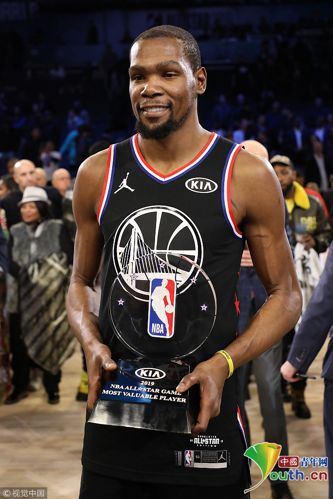 杜兰特31 7夺全明星正赛mvp 职业生涯第二次当选