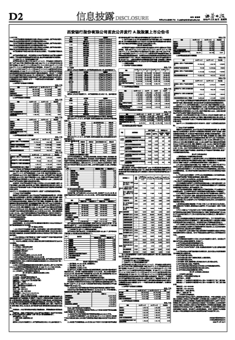 西安银行股份有限公司首次公开发行A股股票上市公告书