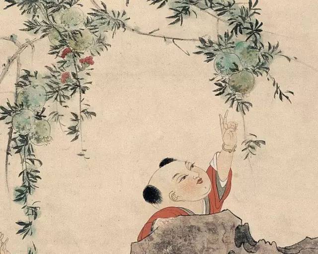 《多子图》细节图《多子图》细节图婴戏图始于北宋