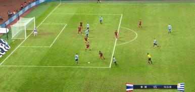 半场：贝西诺、佩雷罗破门，泰国0-2乌拉圭