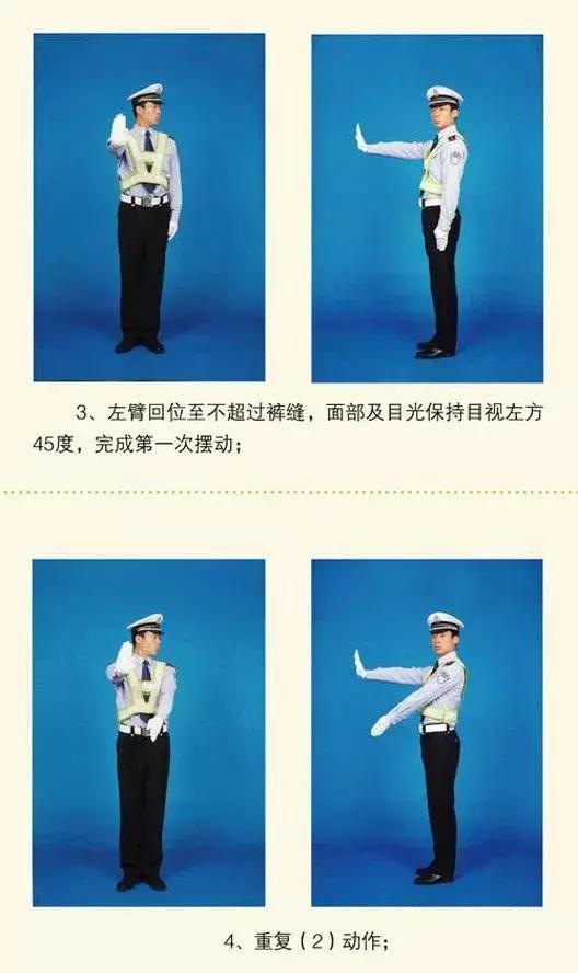 这些动作看不懂,一不小心就违法!交警手势信号图解,司机必备