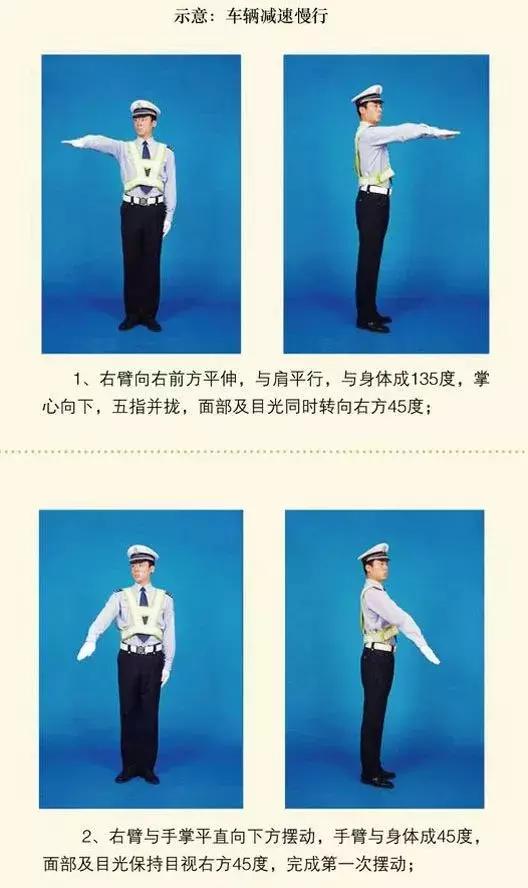 这些动作看不懂,一不小心就违法!交警手势信号图解,司机必备