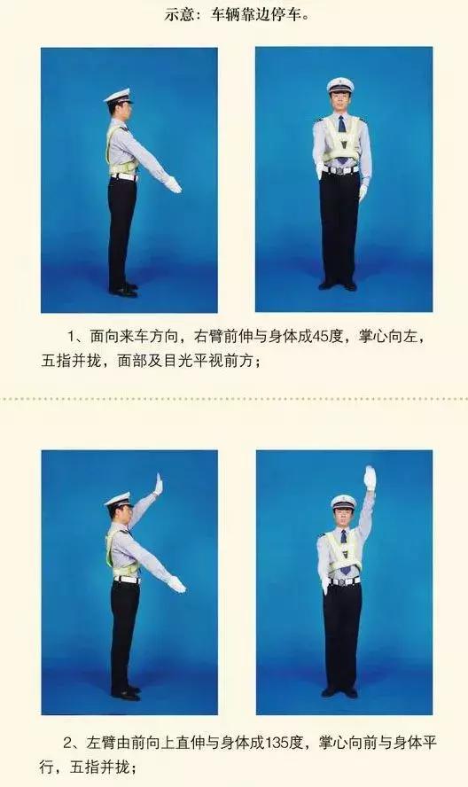 这些动作看不懂,一不小心就违法!交警手势信号图解,司机必备