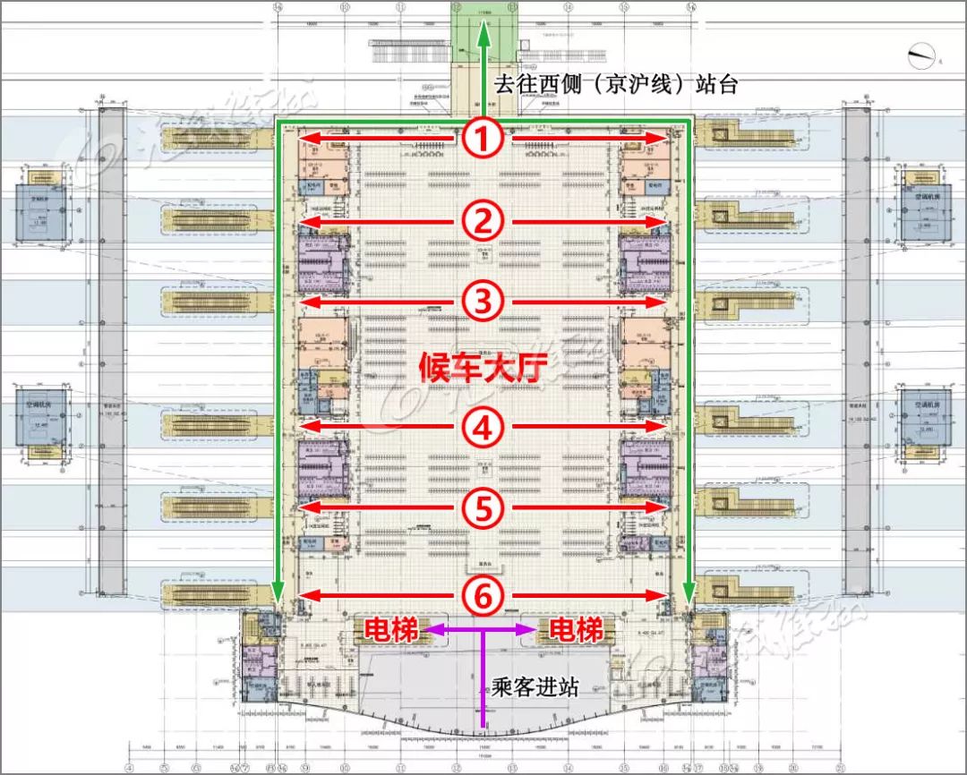 徐州东站候车室分布图图片