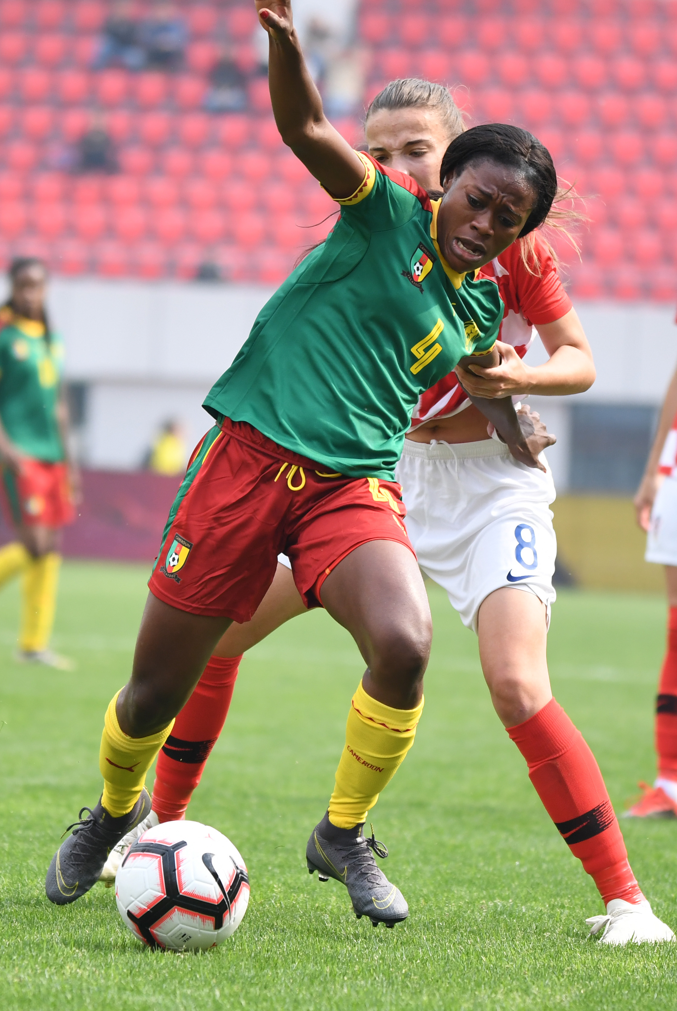 足球——女足四国赛：喀麦隆对阵克罗地亚