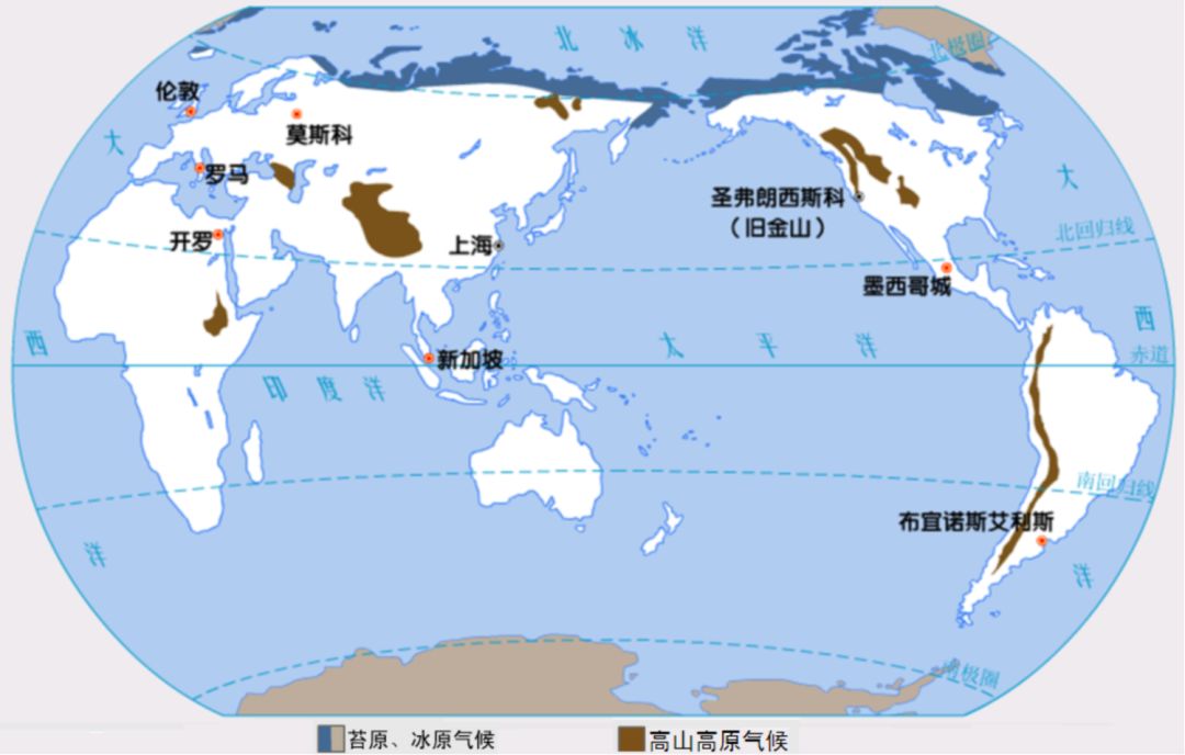 气候类型分布图,气候类型分布图及特点