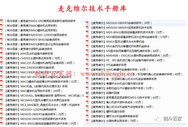 「1300套」開(kāi)利、大金、特靈幾十個(gè)品牌中央空調(diào)技術(shù)手冊(cè)+維修培訓(xùn)