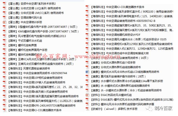 「1300套」開(kāi)利、大金、特靈幾十個(gè)品牌中央空調(diào)技術(shù)手冊(cè)+維修培訓(xùn)