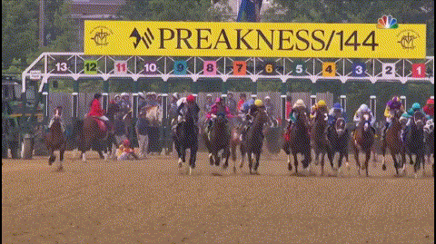 賽馬甩飛騎手狂奔（絕了！美國賽馬甩飛騎手 一路狂奔沖過終點（圖））