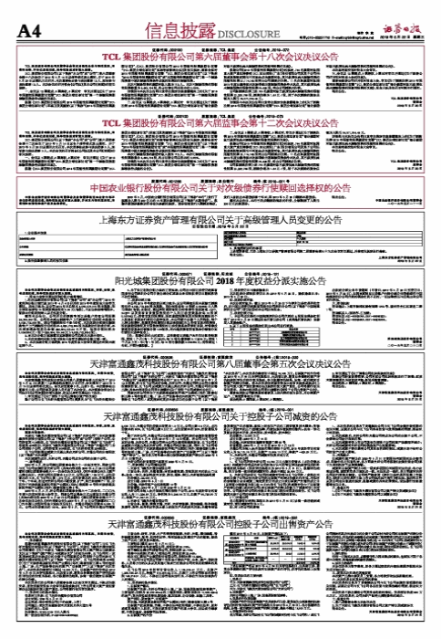 TCL集团股份有限公司第六届监事会第十二次会议决议公告