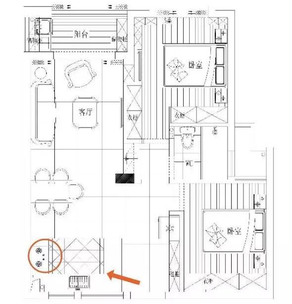 案例｜下列的户型平面图，有什么风水的问题呢