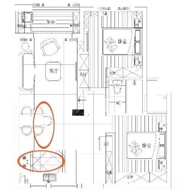 案例｜下列的户型平面图，有什么风水的问题呢