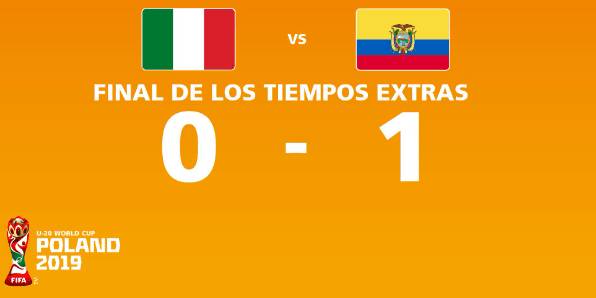 U20意大利加时0-1厄瓜多尔，获得世青赛第四名