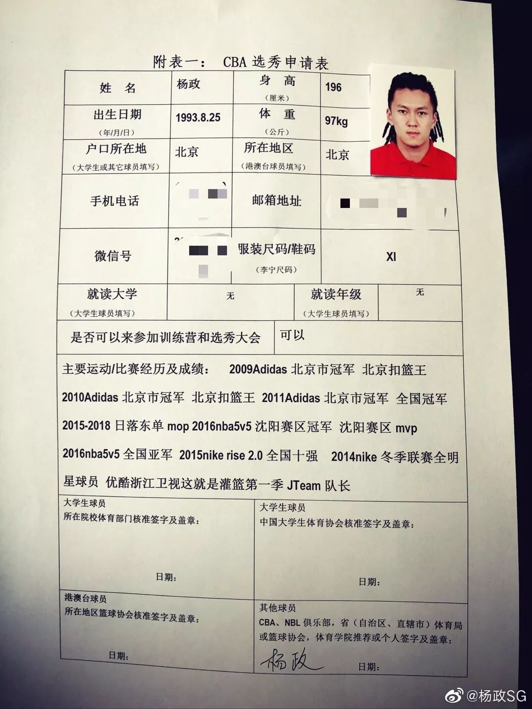 杨政为什么能参加cba选秀（进击的草根球星！杨政周锐将参加CBA选秀）