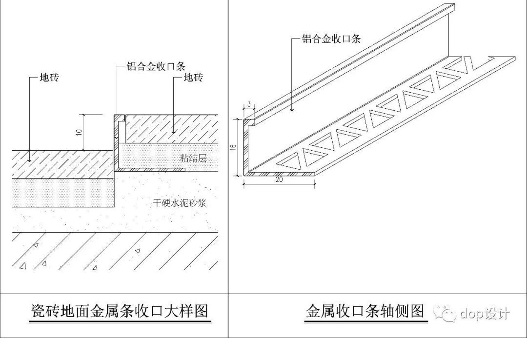 这4种金属条收口方式，每个设计师都应该掌握