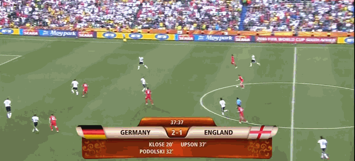 2010年世界杯英格兰兰帕德（历史上的今天：英格兰1-4德国 兰帕德遭遇门线冤案）