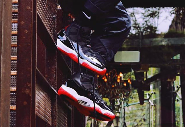 aj11黑紅（目前最好看的上腳圖來了！黑紅 AJ11 真的難以抗拒）