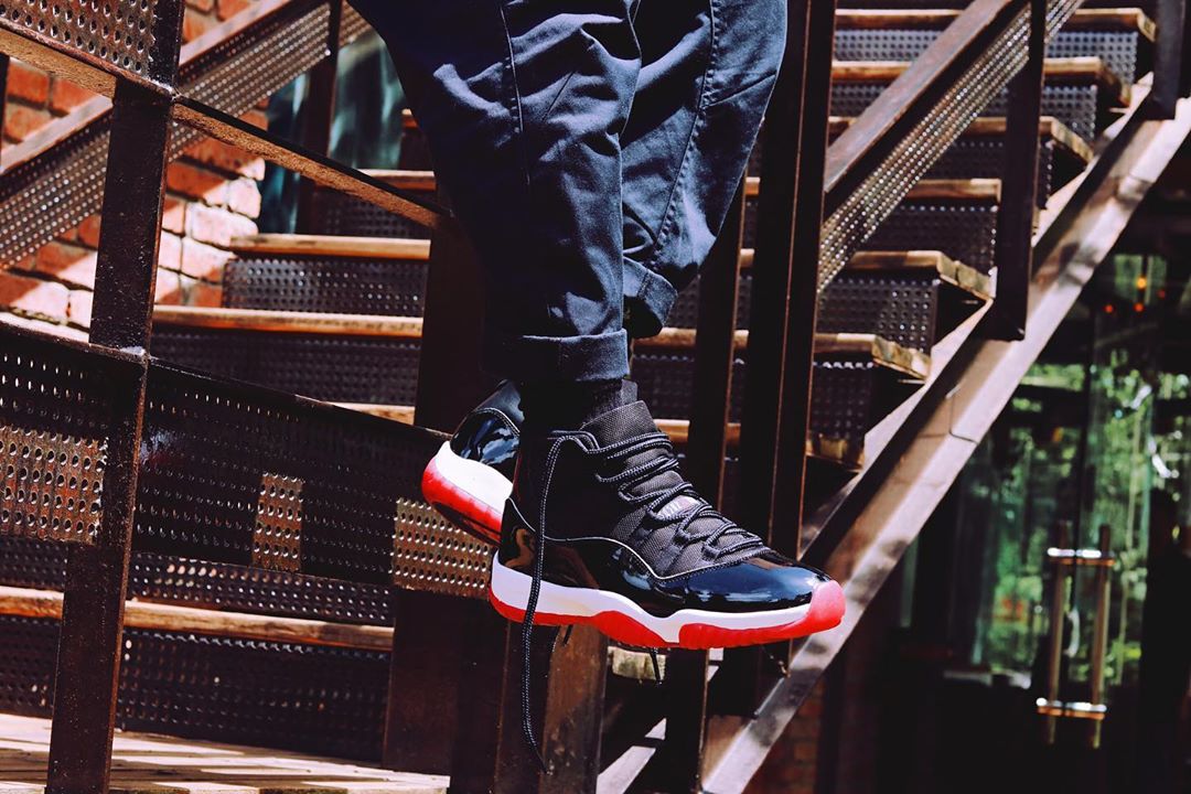 aj11黑紅（目前最好看的上腳圖來了！黑紅 AJ11 真的難以抗拒）