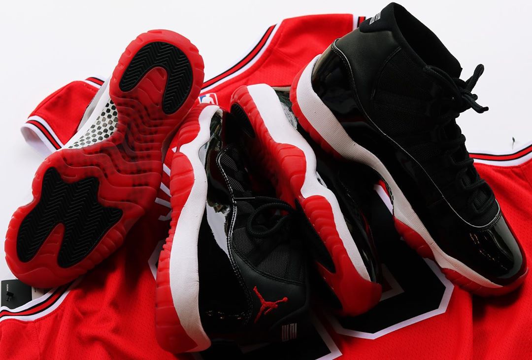 aj11黑紅（目前最好看的上腳圖來了！黑紅 AJ11 真的難以抗拒）