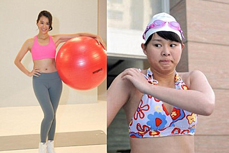 胡杏儿减肥前后对比 短时间减掉三十斤肥肉