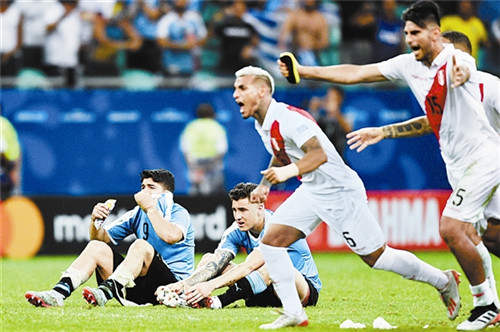 乌拉圭点球不敌秘鲁无缘4强 苏亚雷斯泪别美洲杯