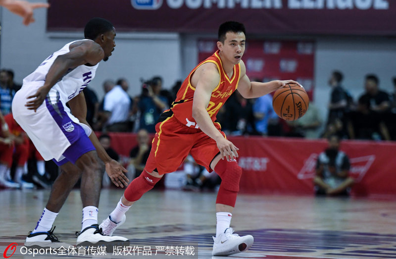 男篮世界杯比赛录像2019年(NBA夏季联赛—郭艾伦20分 中国男篮77—94不敌国王队)