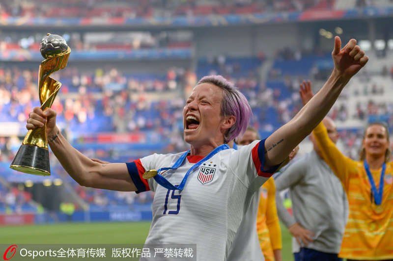 女足世界杯—美国2：0荷兰成功卫冕 队史第四次问鼎世界杯