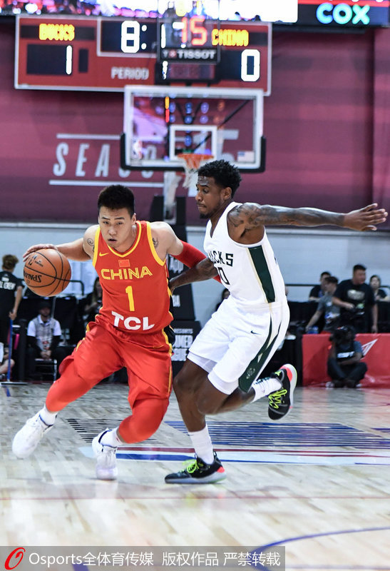 中国有哪些男篮在nba(NBA夏季联赛—周琦14 17赵睿10分 中国男篮67—84负雄鹿)