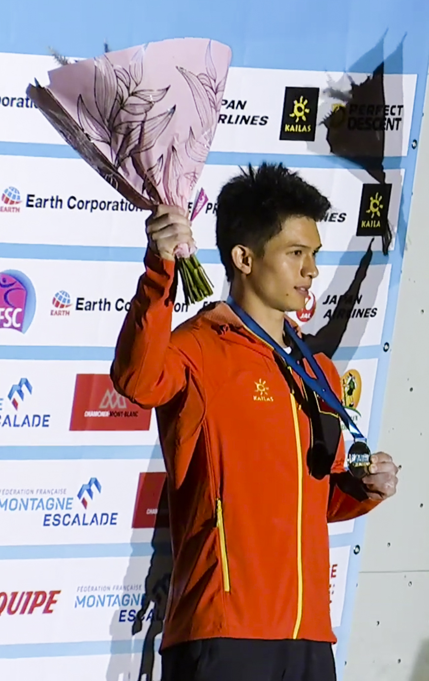 2019攀岩世界杯(攀岩世界杯法国霞慕尼站宋懿龄夺速度赛冠军 钟齐鑫获