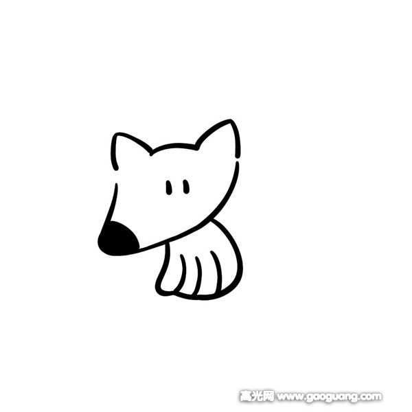 简笔画5狐狸的画法