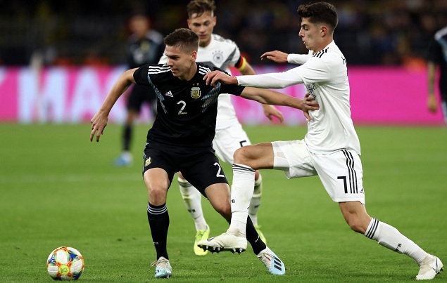 友谊赛：格纳布里阿拉里奥分别传射，德国2-2阿根廷