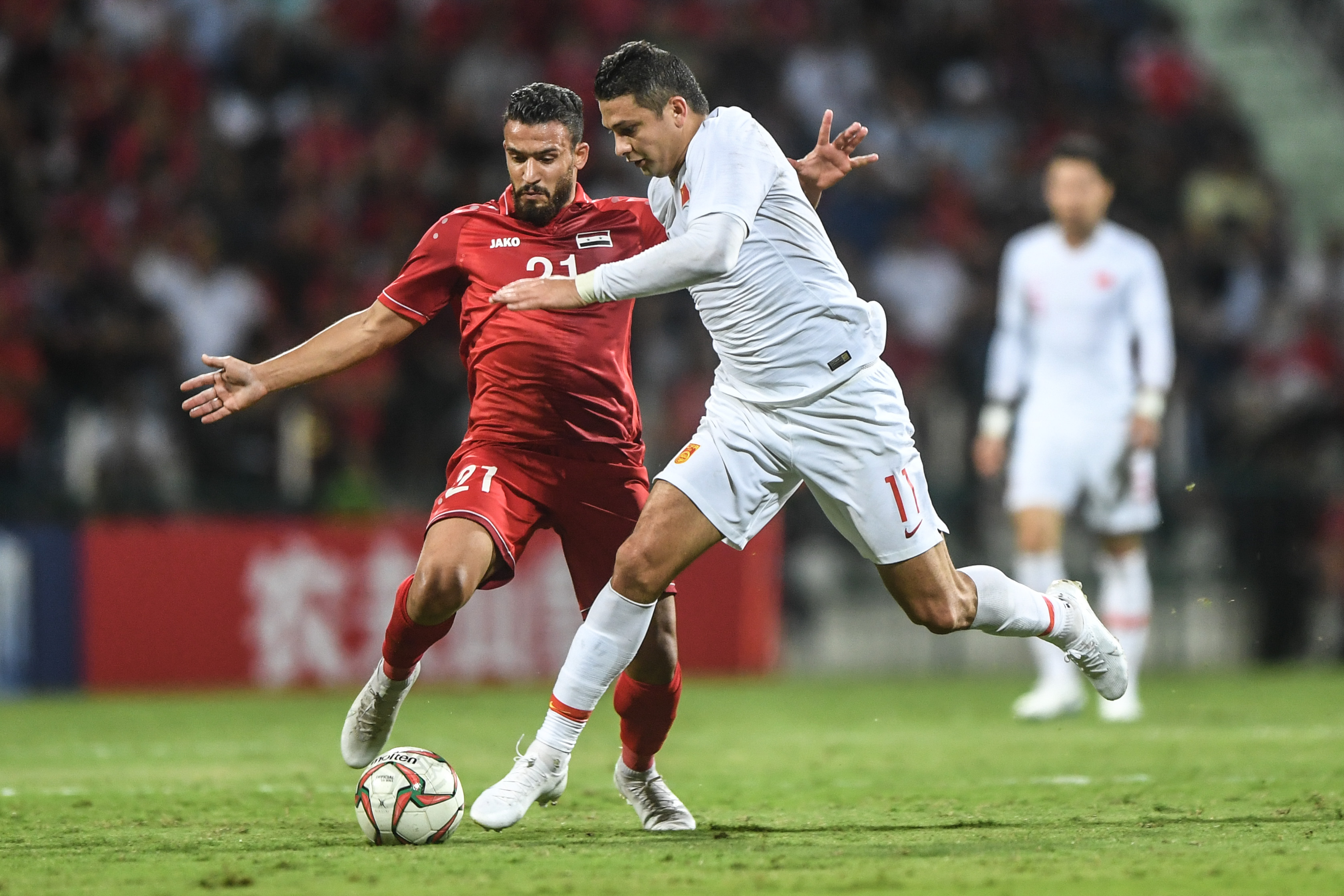 足球——世预赛：中国队对阵叙利亚队