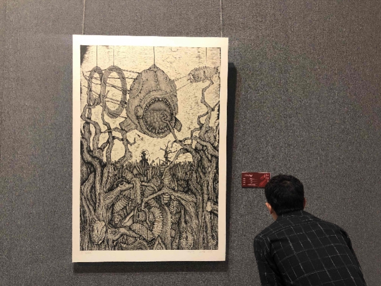 来看美术老师的画功！第二届广东省美术教师作品展开幕