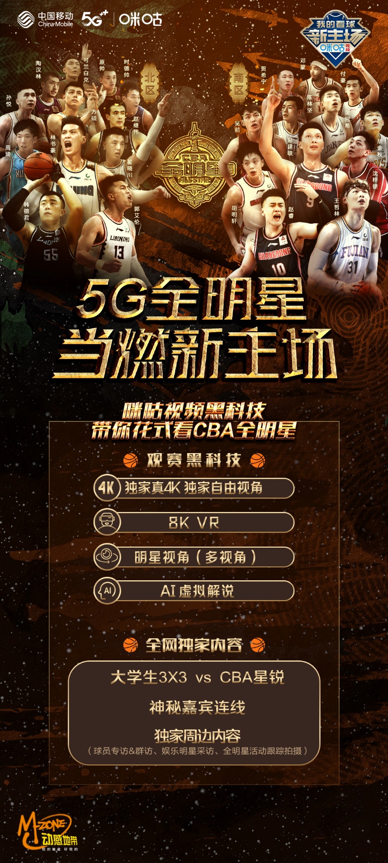 啥软件能看cba直播（做自己的导播！咪咕视频“自由视角”硬核助力CBA全明星周末）