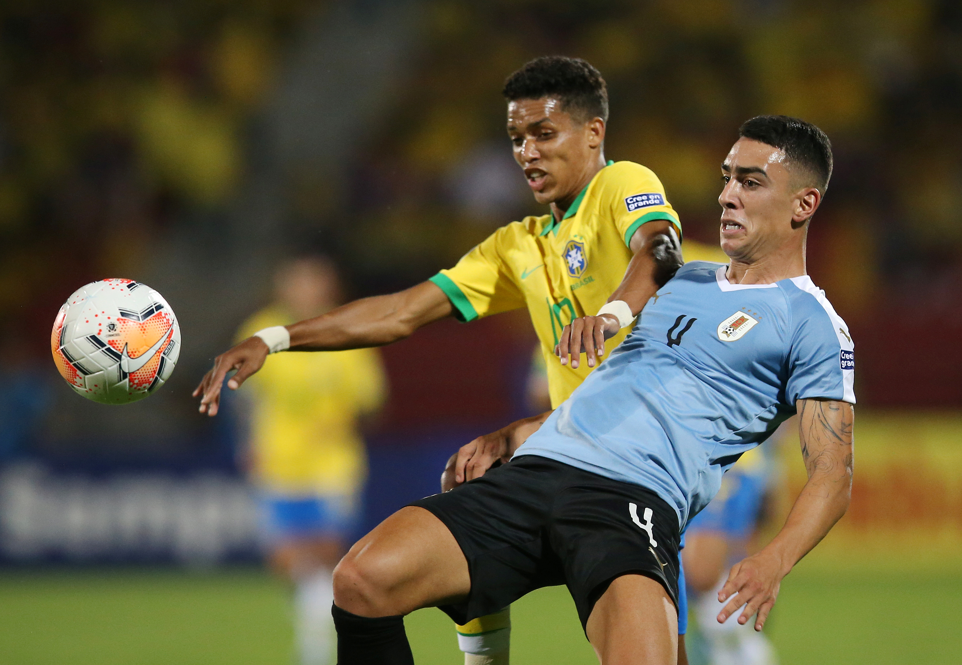 足球——奥预赛：巴西战平乌拉圭