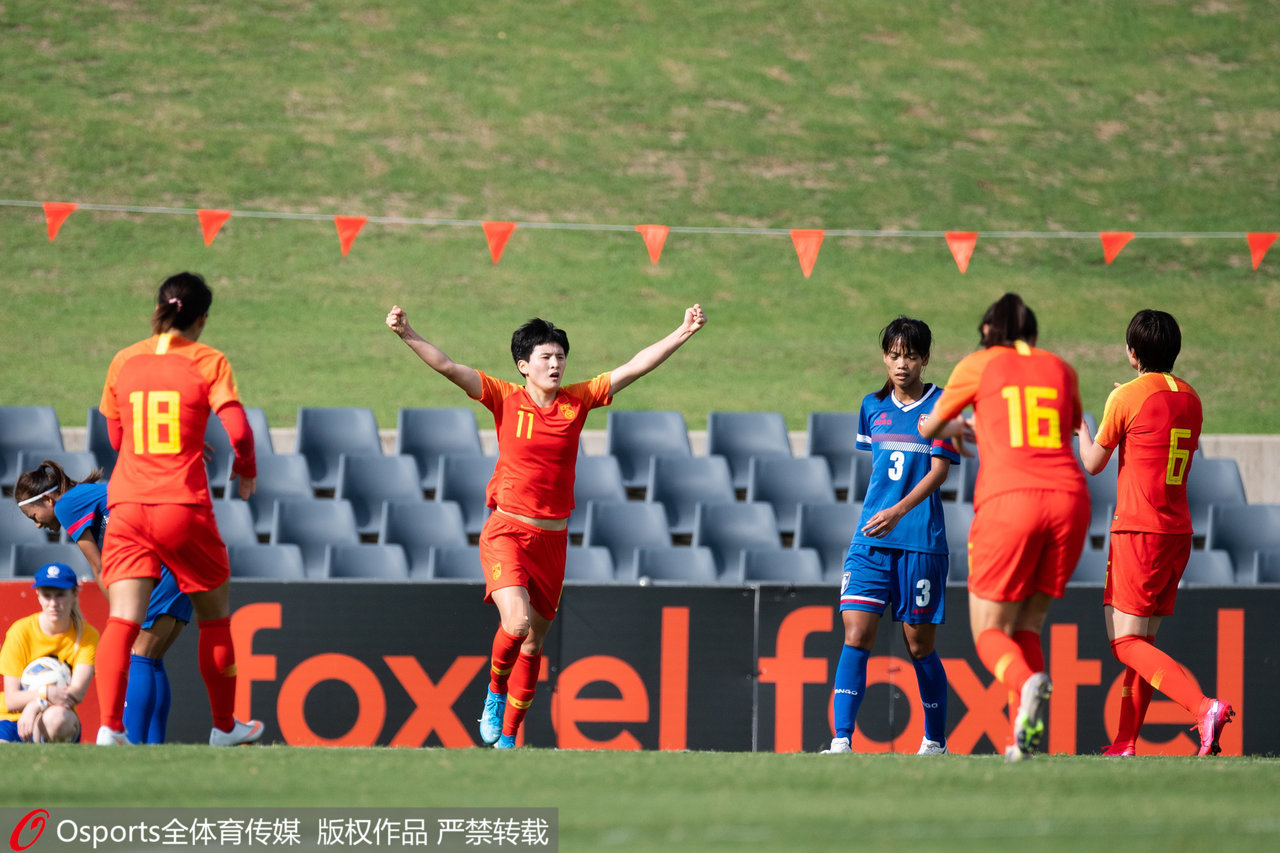 女足5-0中国台北提前出线(中国女足5-0中国台北！小组提前出线，末战力拼澳大利亚)