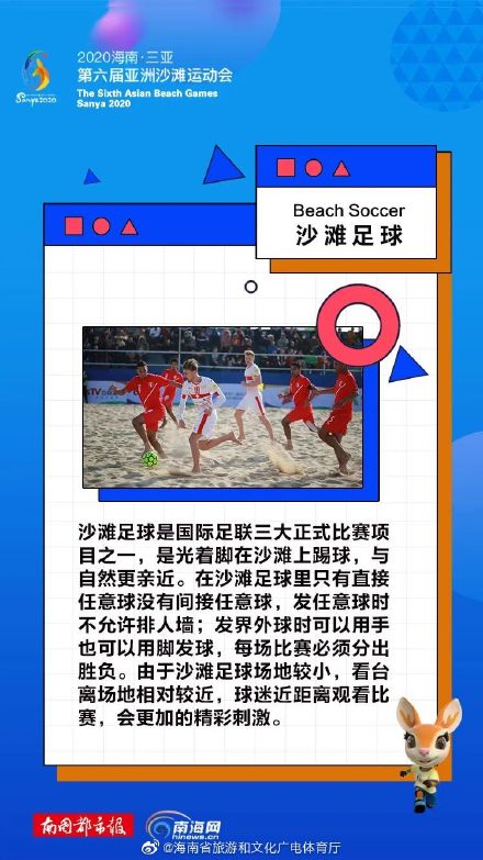 亚洲沙滩运动会(亚沙会有哪些参赛项目？这些海报带你“涨姿势”)