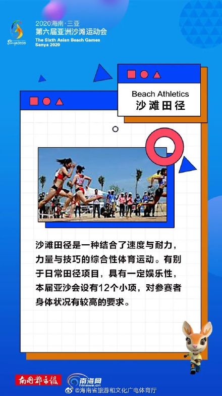 亚洲沙滩运动会(亚沙会有哪些参赛项目？这些海报带你“涨姿势”)